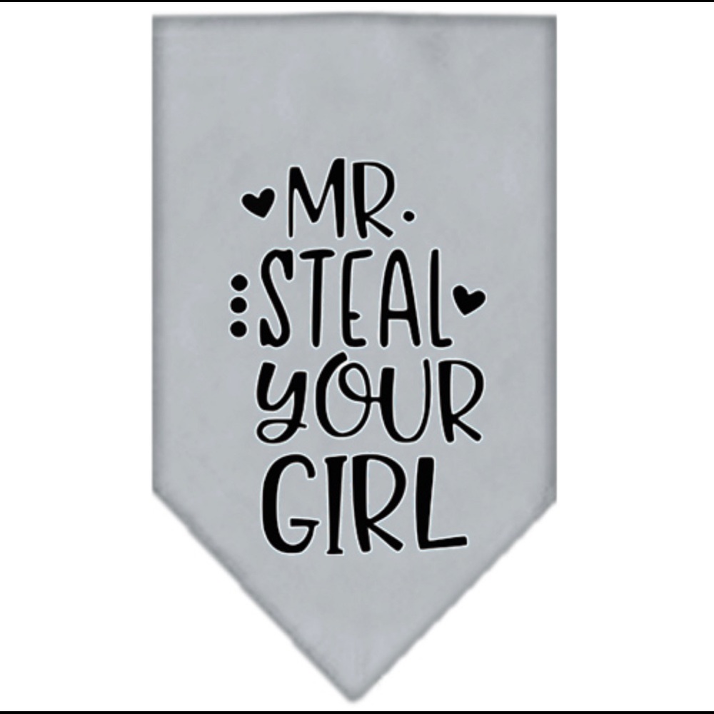 Mr. Steal Your Girl Dog Bandana Small Large